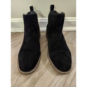 Crown Vintage CY-GORRIE Black Suede Zip Ankle Boots Mens Size 11M